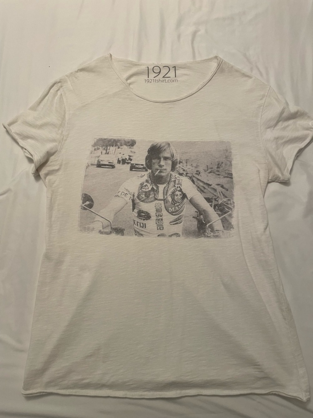 1921 White Graphic Short Sleeve Tee